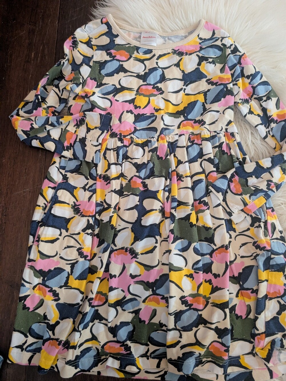Bundle! 4 Hanna Andersson Dresses Short Long Sleeve Embroidered Denim Ladybug 5T - Picture 9 of 13